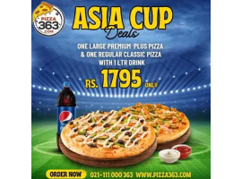 Pizza 363 Offers Asia Cup Deal 4 For Rs.1795/-